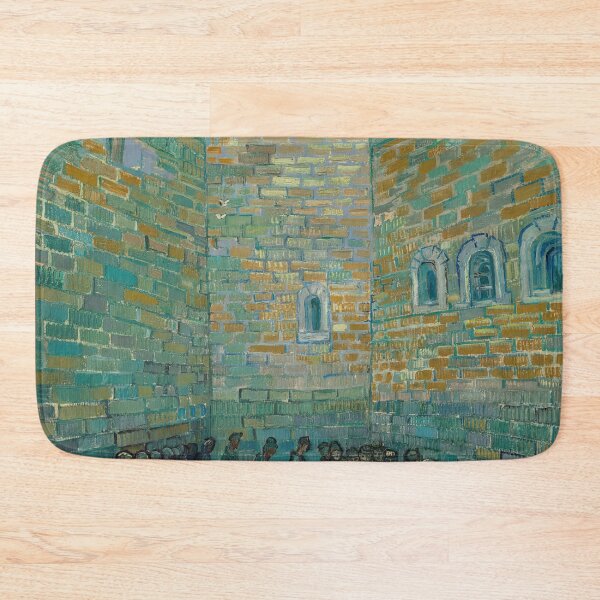 Item preview, The Prison Courtyard by Vincent van Gogh: Post Impressionist Fine Art Print designed and sold by artofuniverse.