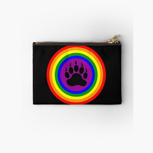 Item preview, Gay Bear - Bear Paw LGBT Rainbow Circle designed and sold by Sleazoid.