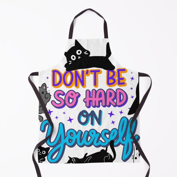 Item preview, Don’t Be So Hard On Yourself Cute Cat Motivation designed and sold by Vibe Candy studio..