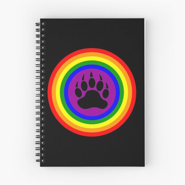 Item preview, Gay Bear - Bear Paw LGBT Rainbow Circle designed and sold by Sleazoid.