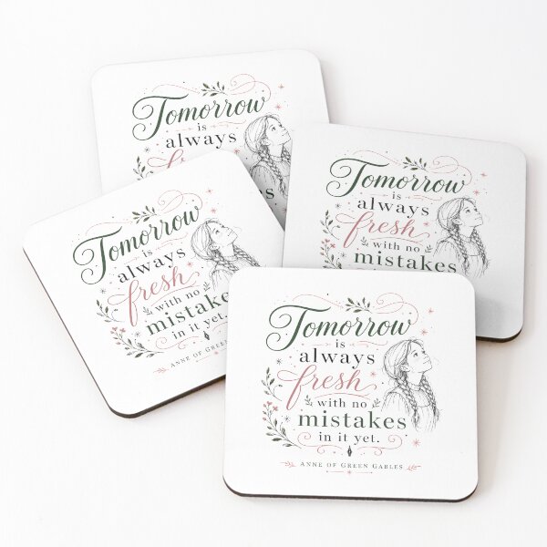 Item preview, Tomorrow Is Always Fresh With No Mistakes In It Yet Anne Quote designed and sold by Fenay Designs.