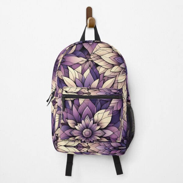 Item preview, Purple Cream Layered Floral Seamless Pattern Art designed and sold by Apex Designs.