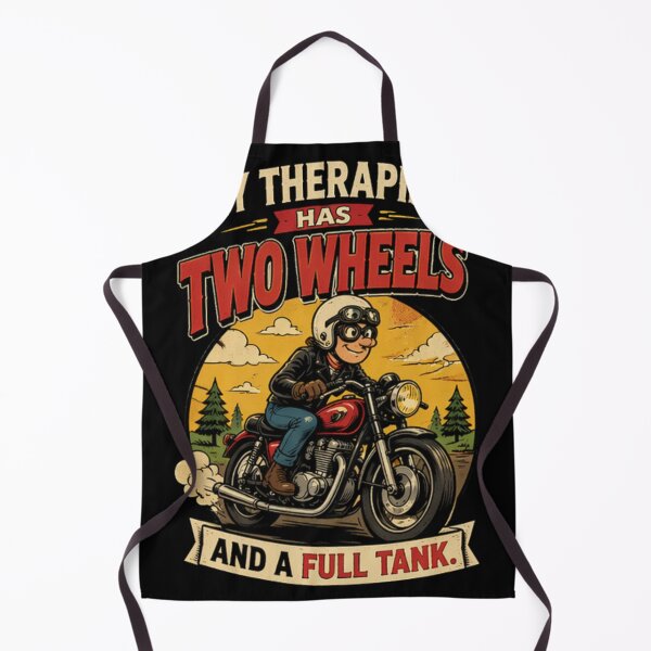 Item preview, My Therapist Has Two Wheels and a Full Tank - Funny Motorcycle Biker Gift designed and sold by anandariki.