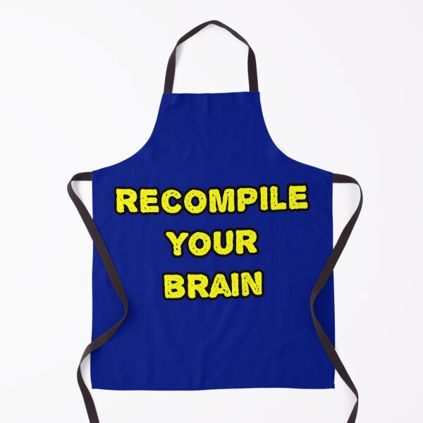 Item preview, Recompile Your Brain Programming Meme – Coding Humor Debug Mind Developer Joke designed and sold by Nerd Romance Café.