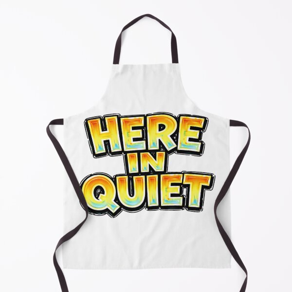 Item preview, HERE IN QUIET – hand drawn childlike typography designed and sold by Mac Sketches.