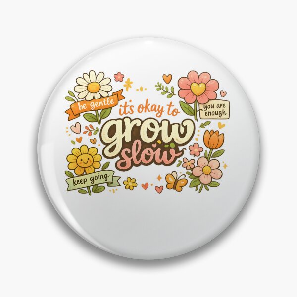 Item preview, Está bien crecer lentamente tipografía, diseño único designed and sold by : CraftyVibes.