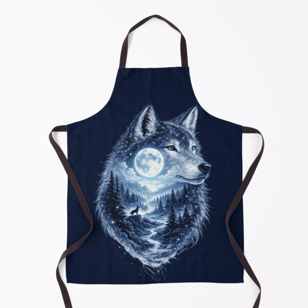 Item preview, Celestial Wolf – Moonlit Forest Spirit designed and sold by sunbowjp stadio.
