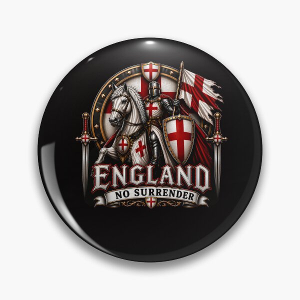 Item preview, England St George Flag Design Patriotic No Surrender St Georges Day English Flag Design designed and sold by adsman68.