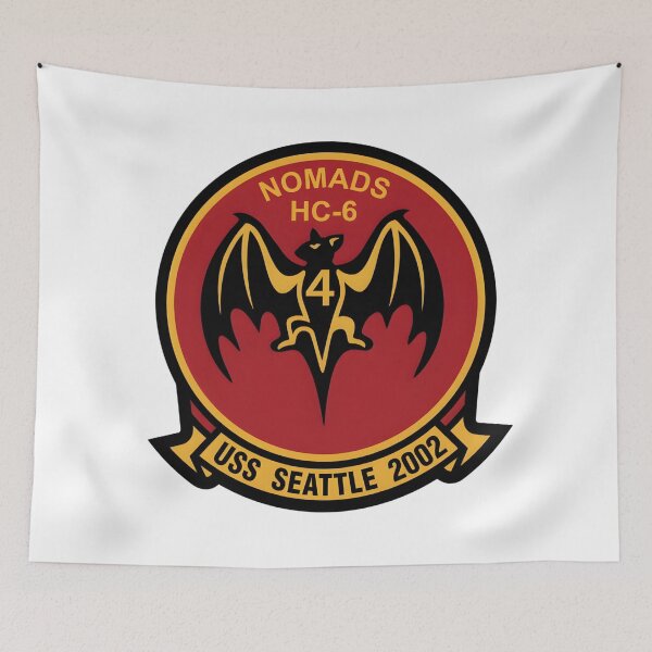 Item preview, HC-6 Detachment 4 "Nomads" USS Seattle Deployment Patch designed and sold by CharlieDesings.