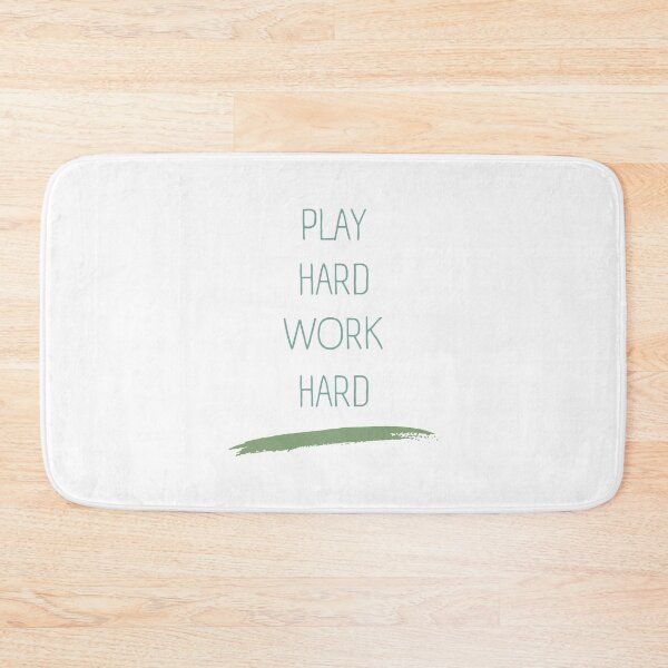 Item preview, Work Hard Play Hard – Work Life Balance Quote designed and sold by Cool-cat-art.