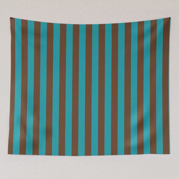 Item preview, Teal and brown stripes designed and sold by RishabhArts1.