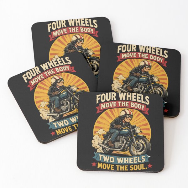 Item preview, Two Wheels Move The Soul - Inspirational Motorcycle Biker Quote designed and sold by anandariki.