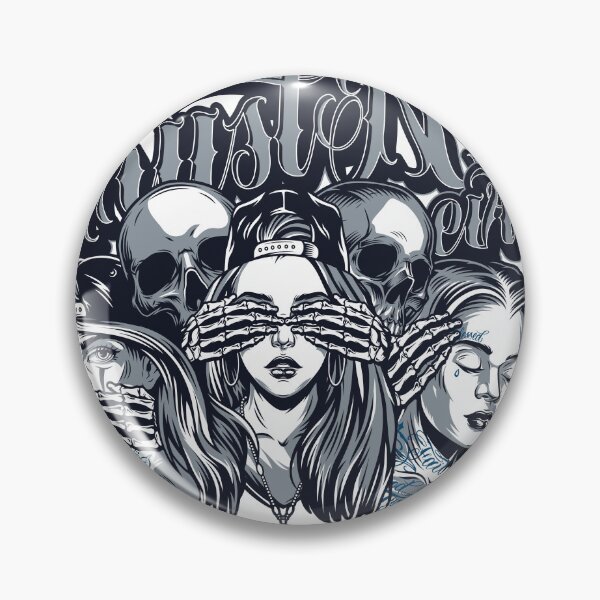 Item preview, Trust No Evil - Urban Streetwear Tattoo Art designed and sold by dpk-padhiyar.