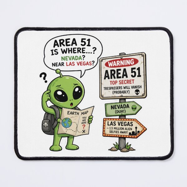 Item preview, Area 51 is where? designed and sold by MagicStrawberry.