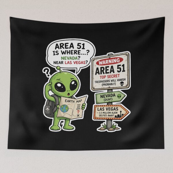 Item preview, Area 51 is where? designed and sold by MagicStrawberry.