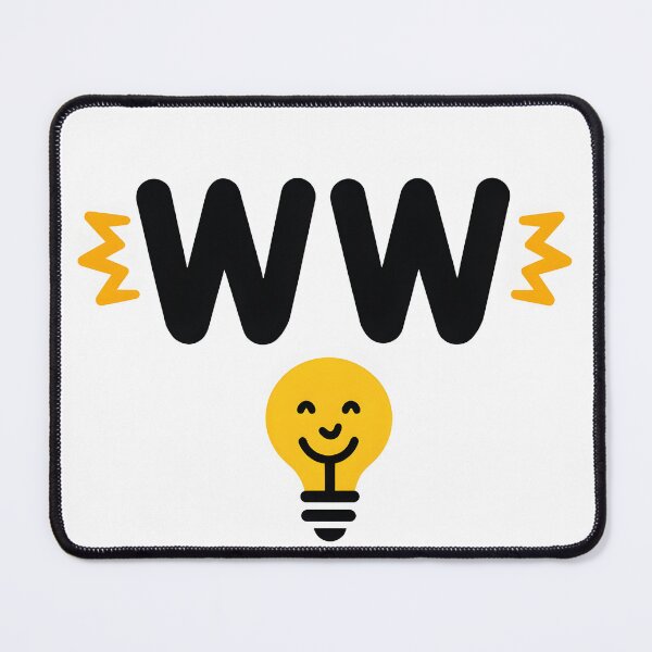 Item preview, "Playful 'WW' with Lightbulb and Sparks" designed and sold by Teeshirtstoday.com.