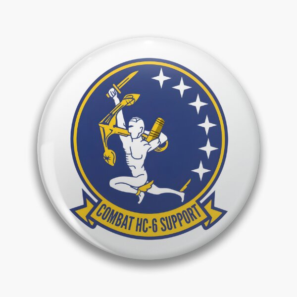 Item preview, Helicopter Combat Support Squadron Six (HC-6) "Chargers" Patch designed and sold by CharlieDesings.