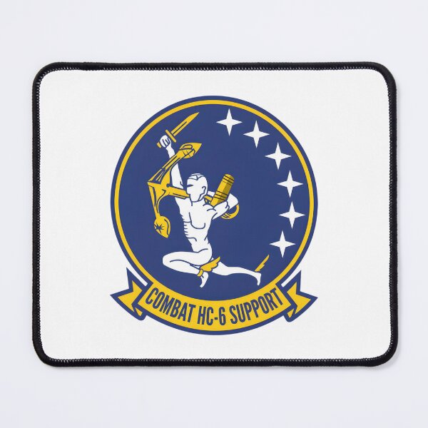Item preview, Helicopter Combat Support Squadron Six (HC-6) "Chargers" Patch designed and sold by CharlieDesings.