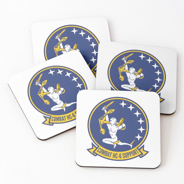Item preview, Helicopter Combat Support Squadron Six (HC-6) "Chargers" Patch designed and sold by CharlieDesings.