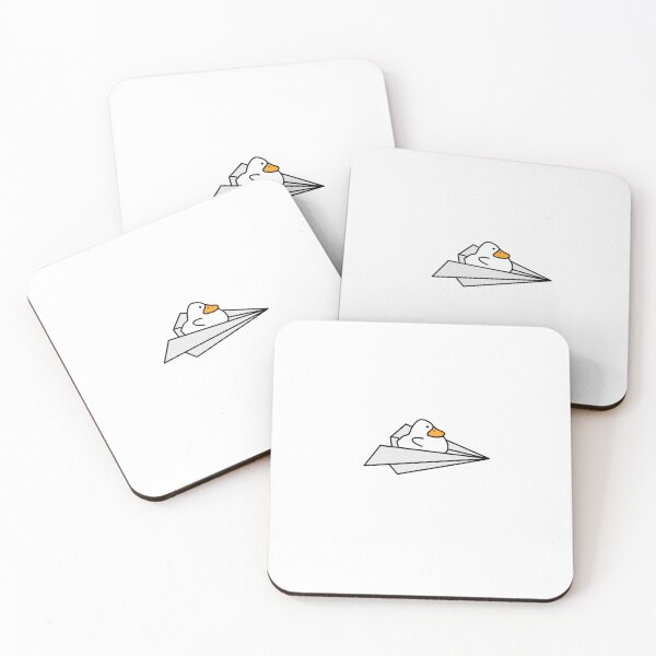 Item preview, Duck on Paper Plane designed and sold by Monday Duck.
