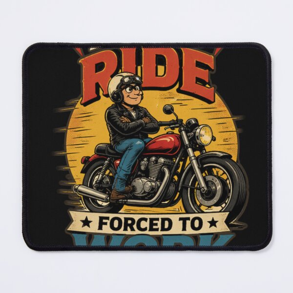 Item preview, Born To Ride Forced To Work - Funny Biker Office Humor Design designed and sold by anandariki.