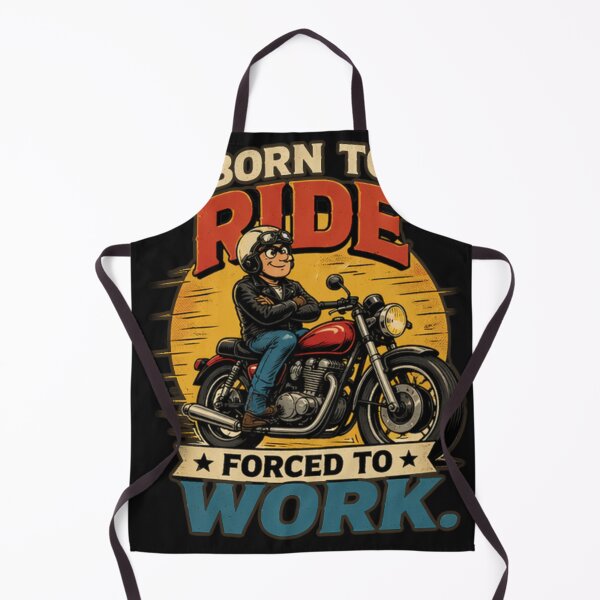 Item preview, Born To Ride Forced To Work - Funny Biker Office Humor Design designed and sold by anandariki.