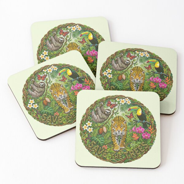 Item preview, Save the Trees Rainforest Animals   designed and sold by TeeARTHY.