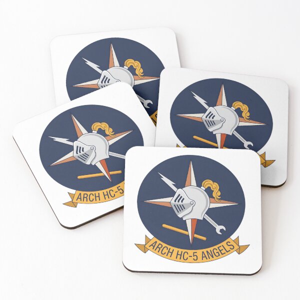 Item preview, Helicopter Combat Support Squadron Five (HC-5) "Archangels" Patch designed and sold by CharlieDesings.