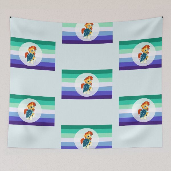 Item preview, MLP FiM Gay Pony Pride Flag designed and sold by PopBubbleShop.