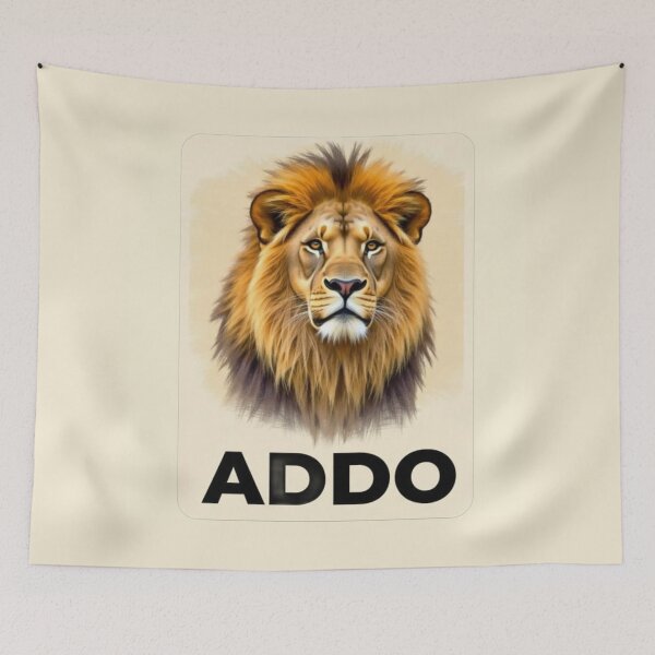 Item preview, Addo Lion Sticker – African Wildlife Art designed and sold by The Digital Compass.
