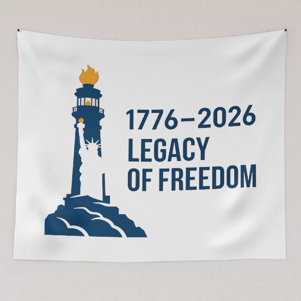Item preview, American Lighthouse Freedom Legacy: 1776–2026 USA 250th Art designed and sold by MalisoStickers.
