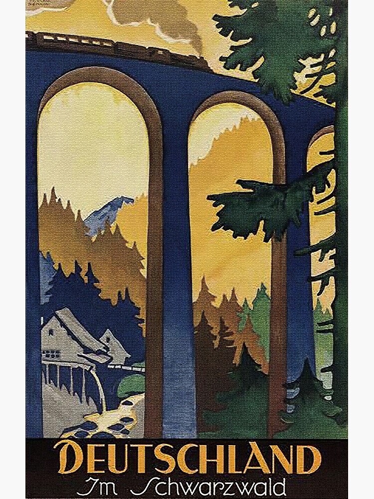 Black Forest vintage travel advertisement by edsimoneit