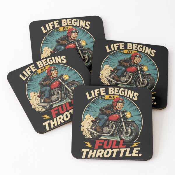 Item preview, Life Begins At Full Throttle - Fast Motorcycle Speed Design designed and sold by anandariki.