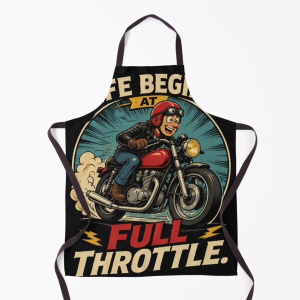 Item preview, Life Begins At Full Throttle - Fast Motorcycle Speed Design designed and sold by anandariki.