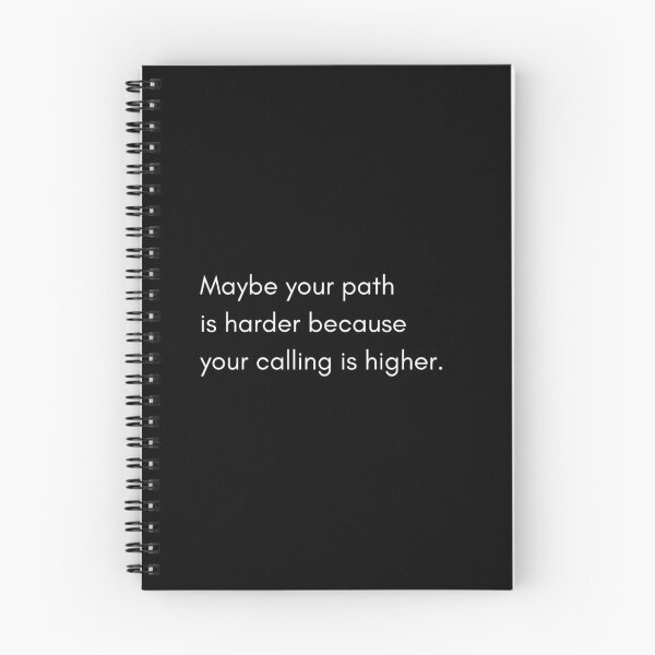 Item preview, Hard Path Higher Calling Motivational Quote Black Aesthetic designed and sold by TorqueThread.