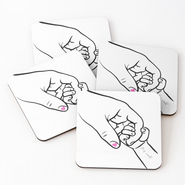 Item preview, “My World – Parent & Child Hand Line Art  Minimal Mother’s Day Illustration designed and sold by digitalvibe4u.