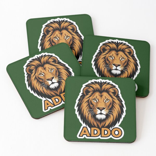 Item preview, Addo Lion Sticker – Wildlife Illustration of the African King of Beasts designed and sold by The Digital Compass.