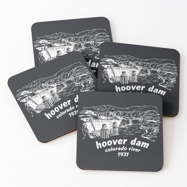Item preview, Hoover Dam Vintage Black And White Simple Landscape  designed and sold by HowToCanadian.