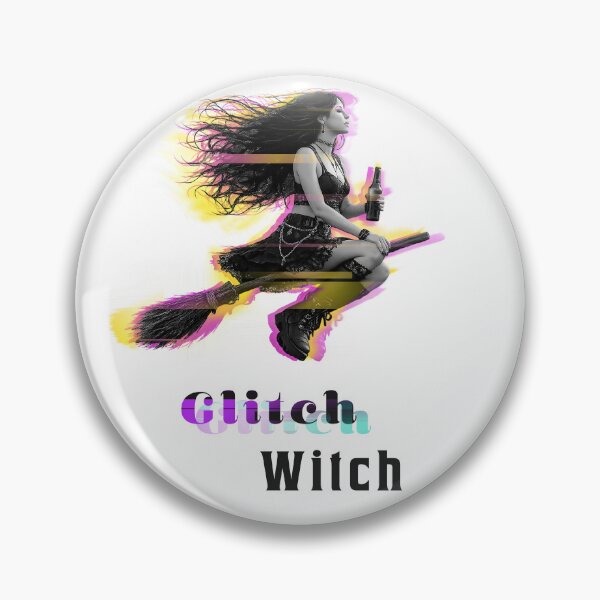 Item preview, Glitch Witch – Gothic Neon with text designed and sold by Glitch Ink.