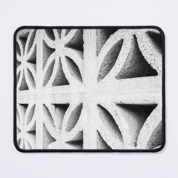 Item preview, Breeze Block Concrete Wall Pattern in Black and White With Geometric Architectural Texture designed and sold by Nmallia.