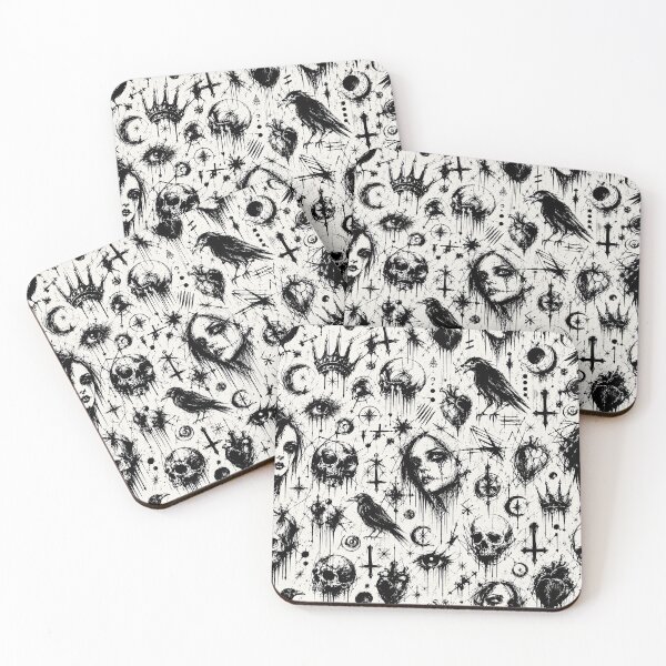 Item preview, Gothic with skulls and faces designed and sold by Imprearte.