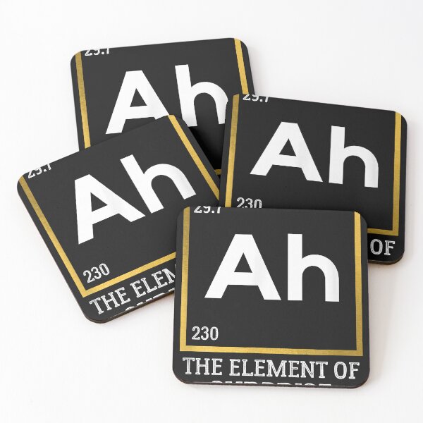 Item preview, Ah The Element of Surprise Science Humor Graphic designed and sold by davis2014.