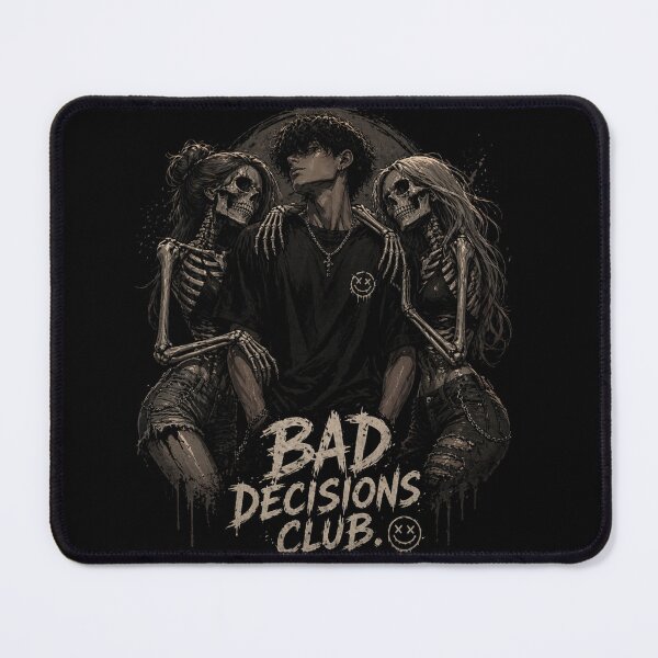 Item preview, “The Bad Decisions Club: Where Love Turns Toxic and Choices Turn Deadly” designed and sold by LOLKart.