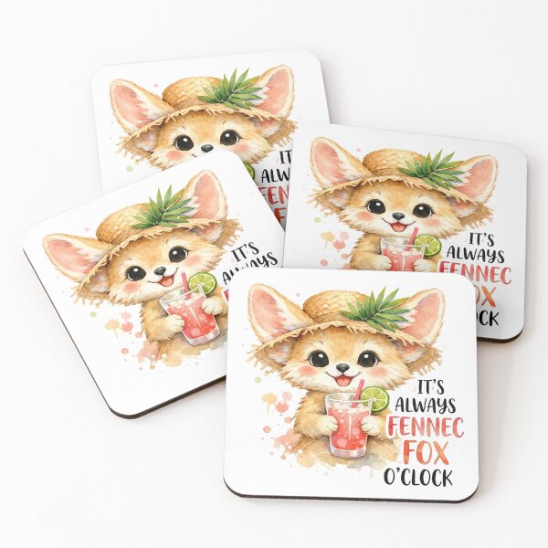 Item preview, Its Always Fennec Fox Oclock Funny Summer Animal designed and sold by LunaPixelStudio.