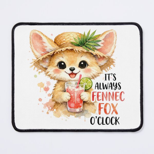 Item preview, Its Always Fennec Fox Oclock Funny Summer Animal designed and sold by LunaPixelStudio.