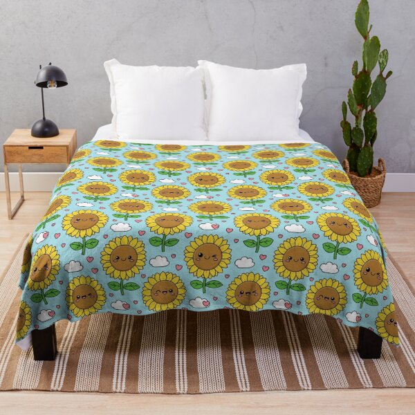 Item preview, cute sunflowers designed and sold by Nice-patterns.