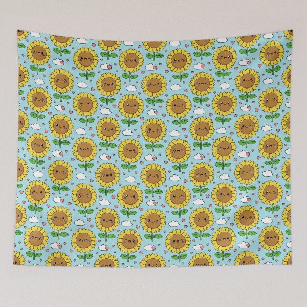 Item preview, cute sunflowers designed and sold by Nice-patterns.