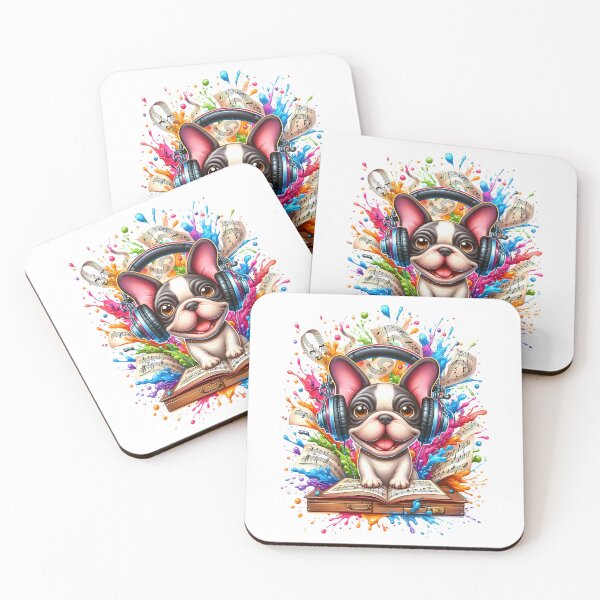 Item preview, French Bulldog in Headphones – World Music Day designed and sold by Art-Arcade6.