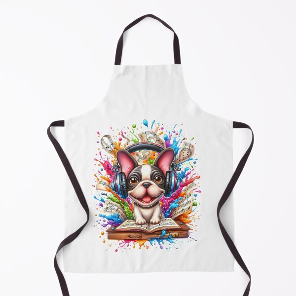 Item preview, French Bulldog in Headphones – World Music Day designed and sold by Art-Arcade6.