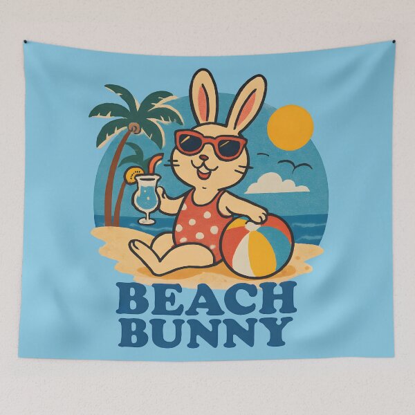 Item preview, Summer Beach Bunny 1 designed and sold by DigitalandPhoto.